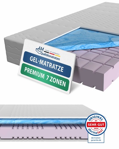 Premium zonen gel matratze - 7,